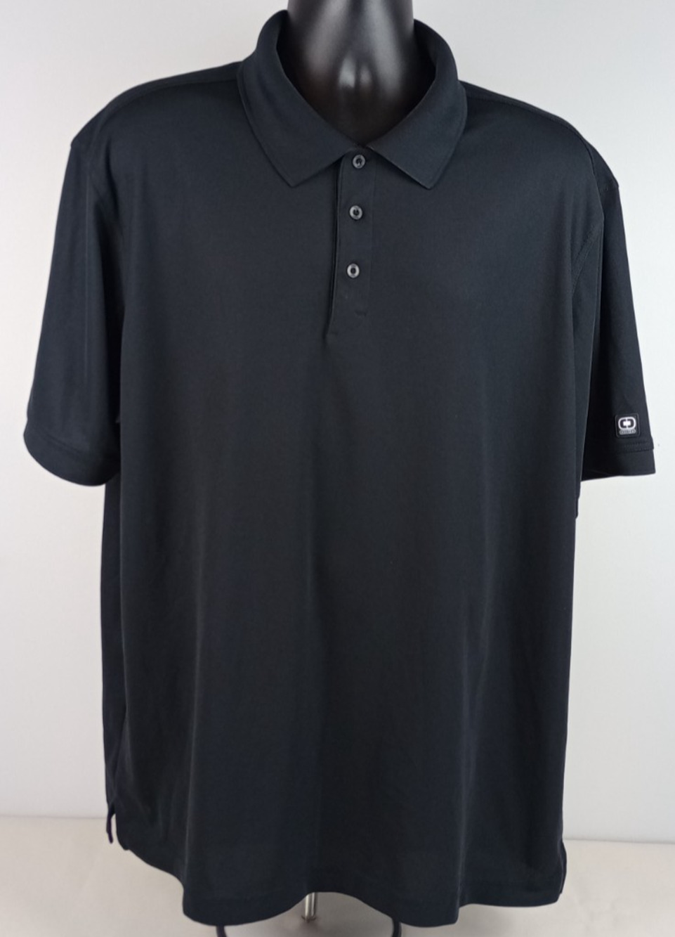 Ogio Mens 2XL Short Sleeve Black Polo Shirt